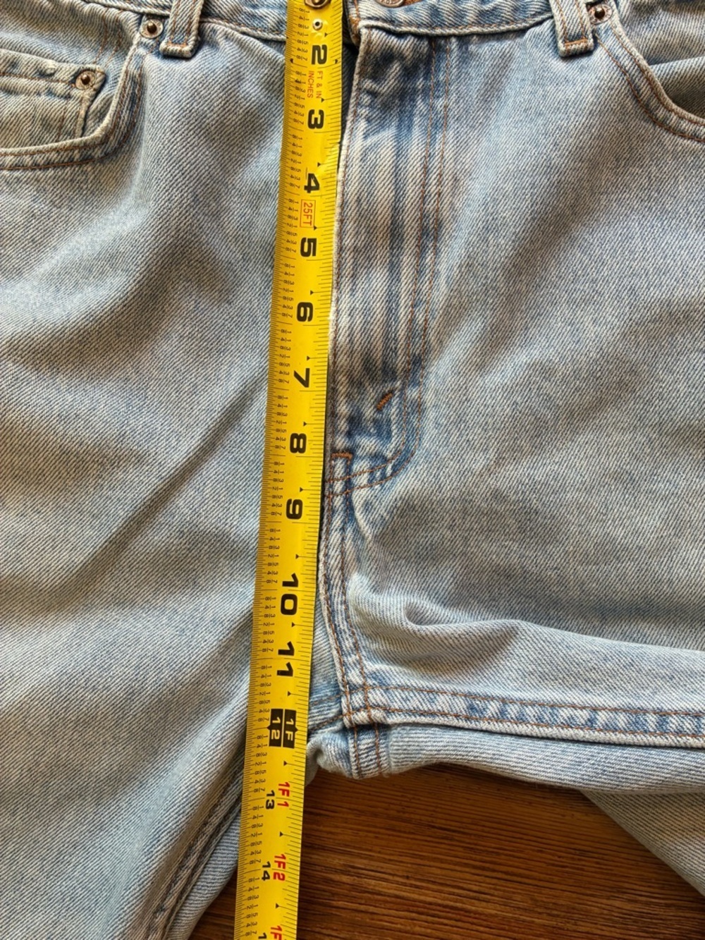 Vintage Levi’s 505 Jeans 34x36 Light Wash Faded Distressed Straight Leg Y2K - Picture 8 of 14